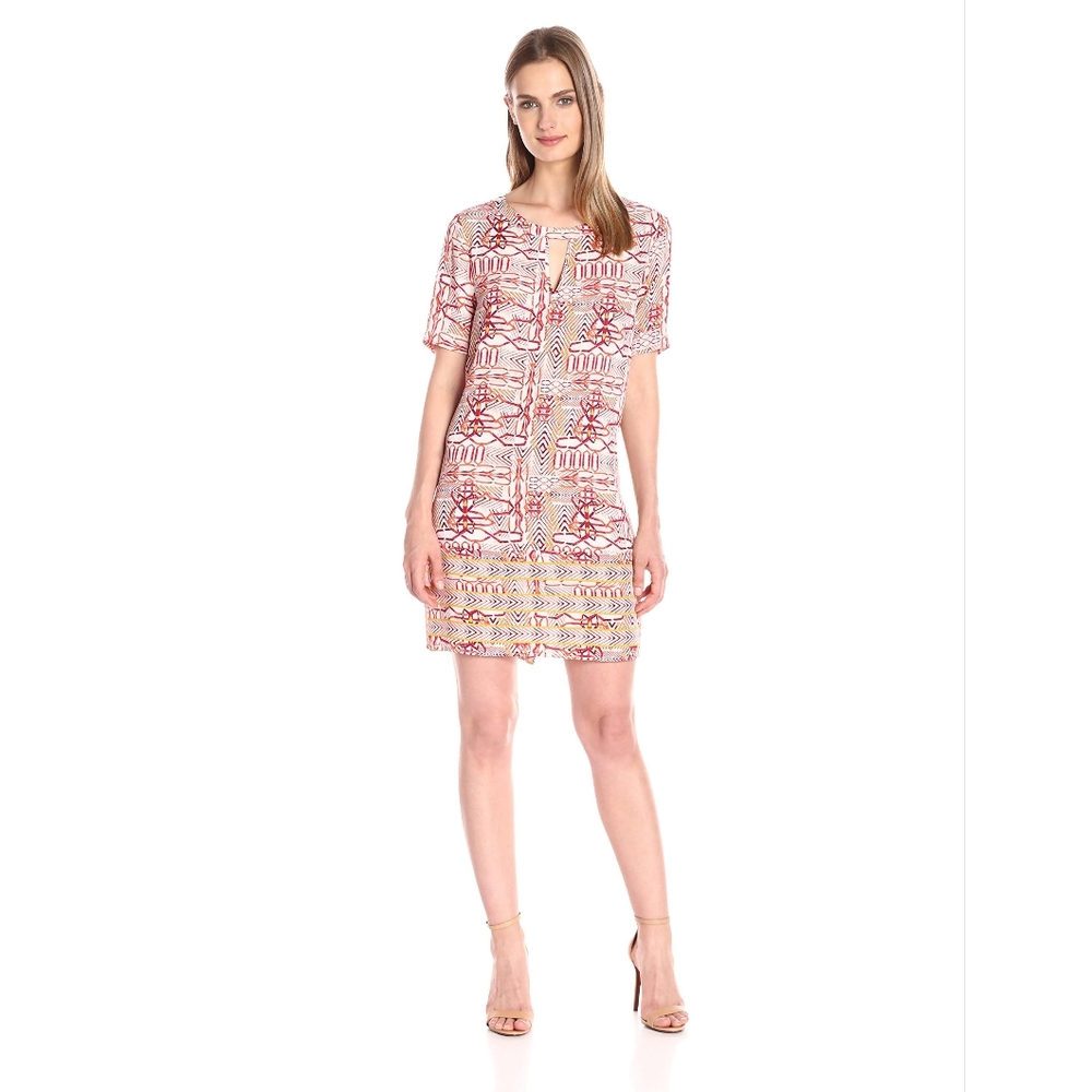 BCBGMaxAzaria M Andie Geometric Shift Dress - Picture 7 of 7